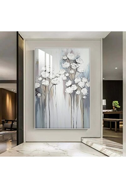 Marktna لوحة جدارية خشبية بتصميم الفن التشكيلي مع برواز فضي و طبقة من الاكرلي...