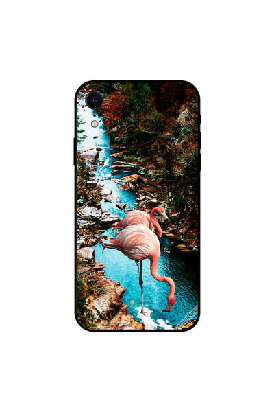 Covernex غطاء حماية لجهاز iPhone XR بنقشة مياه الشرب من فلامنغو