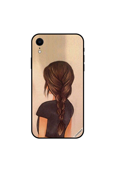 Covernex غطاء حماية لهاتف iPhone XR، صورة فتاة لطيفة ذات شعر مطوي عتيق