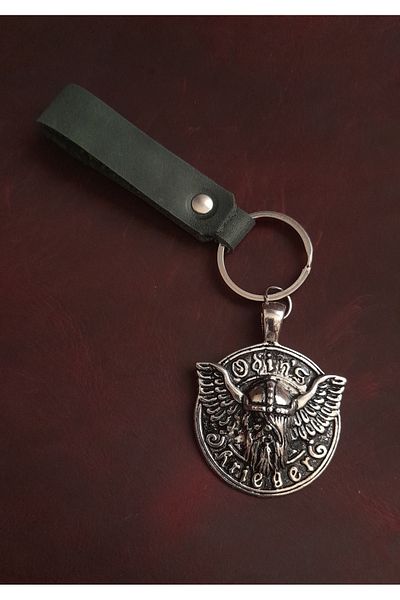 BSN Store Warrior Odin's Figure Keychain Premium Hand Made Real Leather Keychain