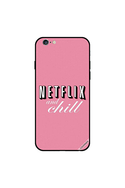 Covernex غطاء حماية لهاتف iPhone 6s Plus بتصميم Netflix وChill Pink