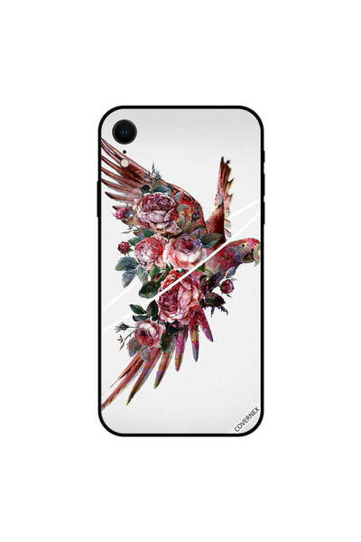 Covernex غطاء حماية لجهاز iPhone XR بطبعة ببغاء مزهر