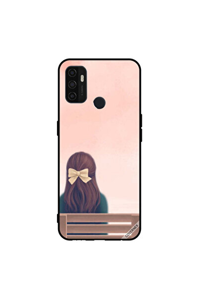 Covernex غطاء حماية لهاتف Oppo A11s/A53 5G، صورة فتاة جميلة على مقعد