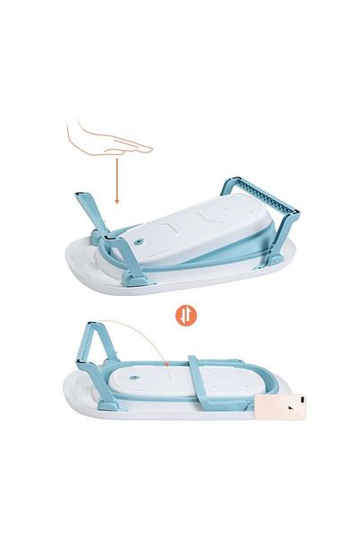 Little Mom Cadita pliabila Little Mom Fold Blue