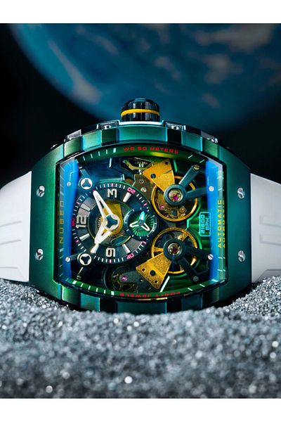 Nubeo Mens Watch Nubeo NB-6100-03, Automatic, 48mm, 5ATM