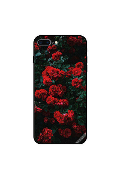 Covernex غطاء حماية لجهاز iPhone 8 Plus بطبعة حديقة الورود الحمراء