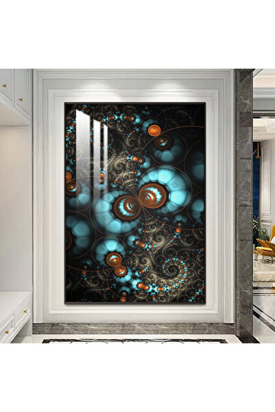 Marktna لوحة جدارية خشبية فاخرة مع برواز اسود و طبقة من الاكرليك الشفاف