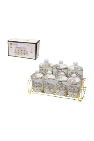 Generic 7-piece spice jar set
