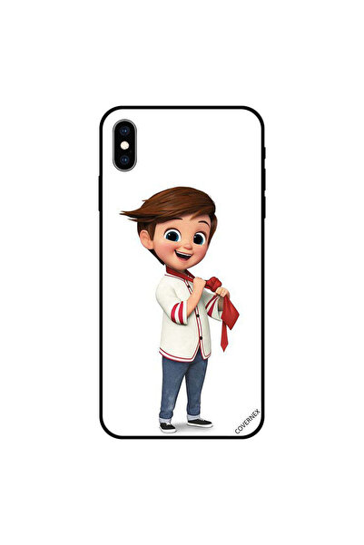 Covernex غطاء حماية لهاتف iPhone XS بتصميم فتى لطيف وربطة عنق