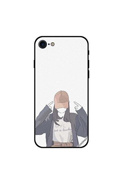 Covernex غطاء حماية لجهاز iPhone 8 مطبوع عليه Love Is Lawless
