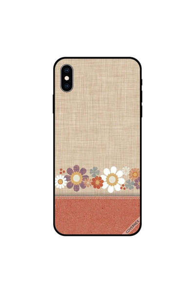 Covernex غطاء حماية لجهاز iPhone XS MAX مصنوع من الجلد ونقشة الزهور