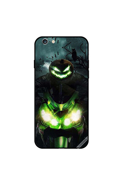 Covernex غطاء حماية لجهاز iPhone 6s بتصميم دراجة نارية خضراء وبومة ليلية داكن...