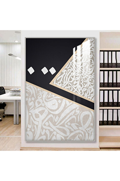 Marktna لوحة جدارية خشبية فاخرة مع برواز فضي و طبقة من الاكرليك الشفاف