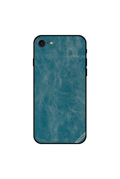 Covernex غطاء حماية لجهاز iPhone 8 بنمط جلدي أزرق