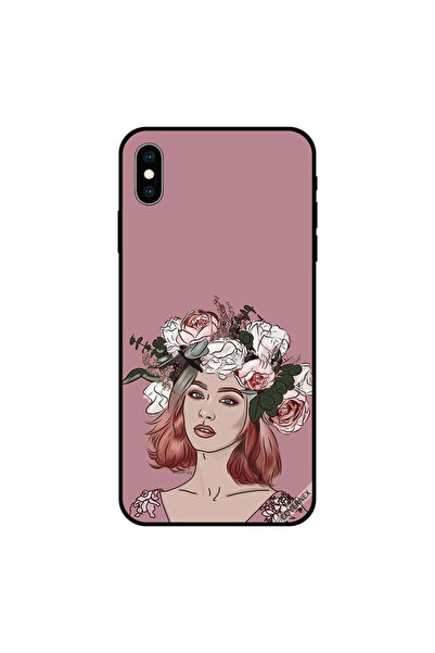 Covernex غطاء حماية لهاتف iPhone XS MAX بطبعة فتاة محبة للزهور