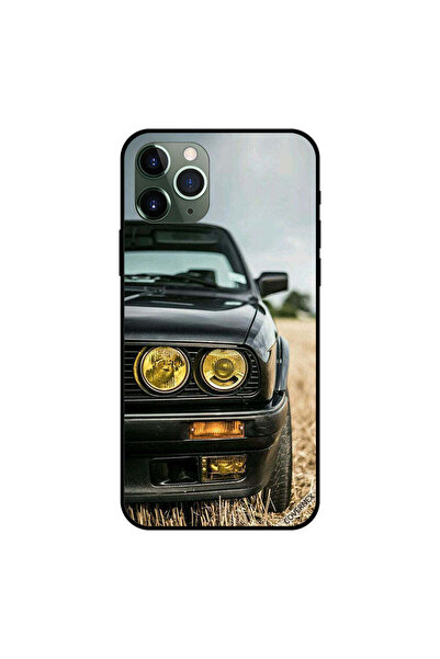 Covernex غطاء حماية لجهاز iPhone 11 Pro Max أسود، أضواء سيارة ذهبية