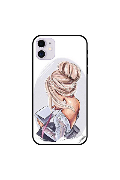 Covernex غطاء حماية لجهاز iPhone 11، فتاة تنظر إلى فن الكتاب