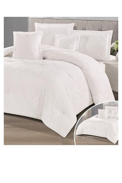 smart home Double-sided comforter set, 6-piece bedspread system, 6-piece comforter, 100% microfiber, comforter size 230 x 250 cm