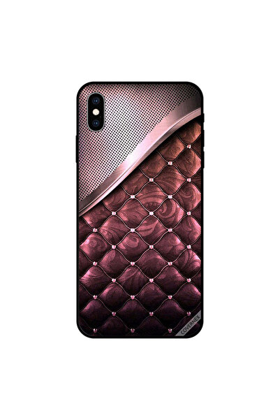 Covernex غطاء حماية iPhone XS بنمط نقشة Steal & Cloth Stapper