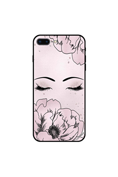 Covernex غطاء حماية لجهاز iPhone 7 Plus رموش وزهور