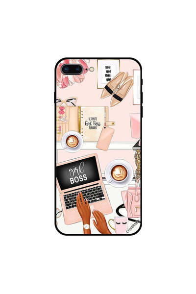 Covernex غطاء حماية لجهاز iPhone 8 Plus بتصميم فتاة رئيسية