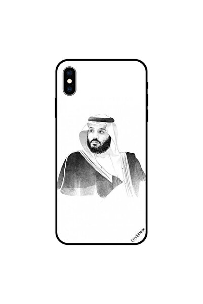 Covernex غطاء حماية لجهاز iPhone XS MAX محمد بن سلمان باللونين الأبيض والأسود...