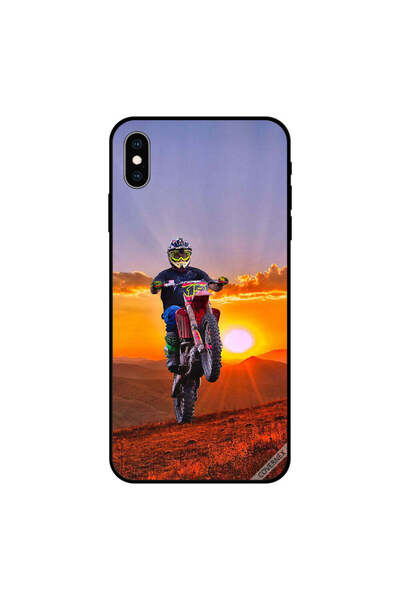 Covernex غطاء حماية لهاتف iPhone XS بتصميم دراجات نارية وشمس