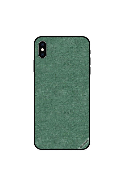 Covernex غطاء حماية لجهاز iPhone XS MAX بنمط جلدي أخضر
