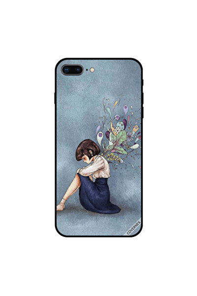 Covernex غطاء حماية لهاتف iPhone 7 Plus بطبعة فتاة وحيدة