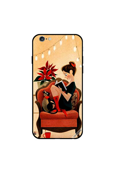 Covernex غطاء حماية لهاتف iPhone 6s Plus بطبعة فتاة تقرأ