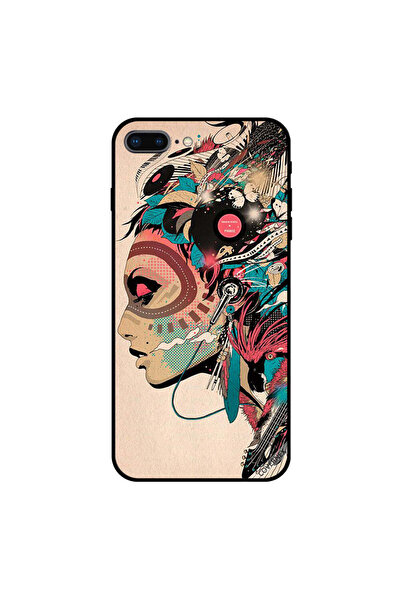 Covernex غطاء حماية لهاتف iPhone 8 Plus برسومات فتاة موسيقية