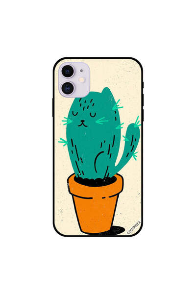 Covernex غطاء حماية لجهاز iPhone 11 بتصميم قطة الصبار