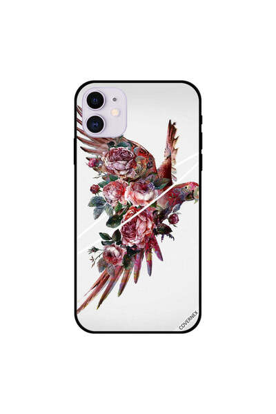 Covernex غطاء حماية لجهاز iPhone 11 بطبعة ببغاء مزهر
