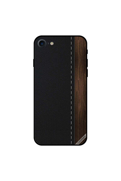 Covernex غطاء حماية لجهاز iPhone 7 بنمط الخشب والجلد