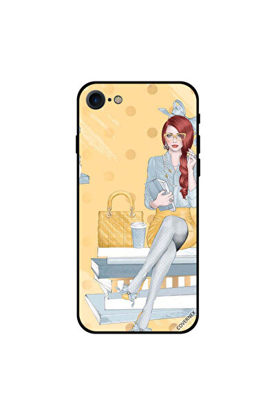 Covernex غطاء حماية آيفون 8 بتصميم فتاة أنيقة