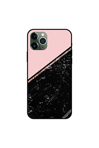 Covernex غطاء حماية لجهاز iPhone 11 Pro باللون الأسود الرخامي والخطوط الذهبية