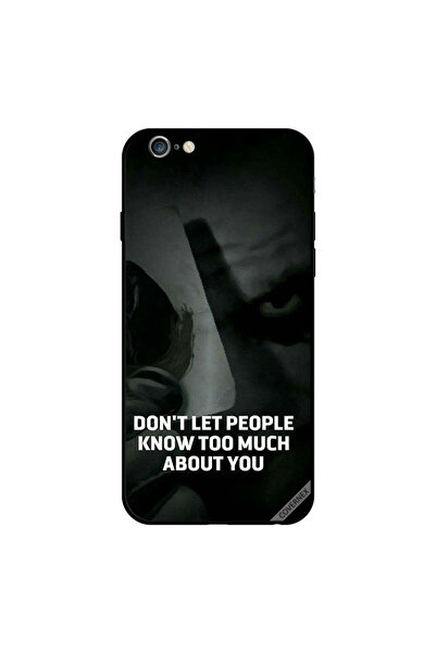 Covernex iPhone 6 Plus Case Cover Don't Let People Know Too Much About You