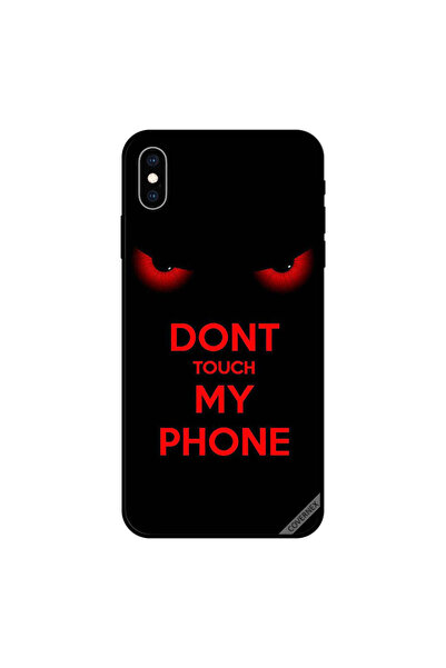Covernex غطاء حماية لجهاز iPhone XS MAX - لا تلمس هاتفي - عيون حمراء