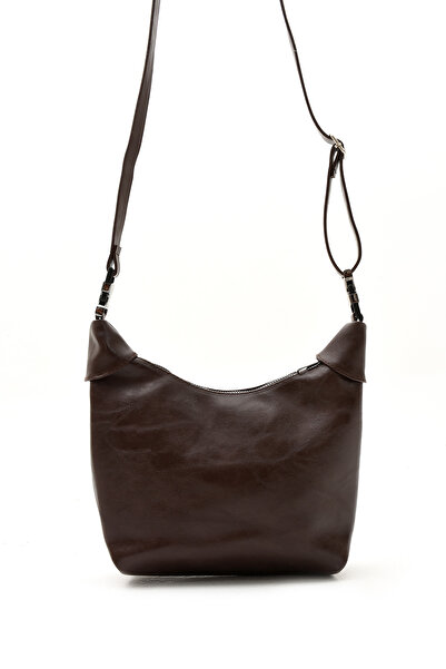 KOÇAK ÇANTA Women's Zippered Baguette Adjustable Strap Handbag and Shoulder Bag