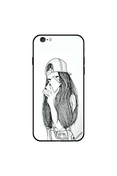 Covernex غطاء حماية لجهاز iPhone 6s Plus، رسم لفتاة تصنع صورة