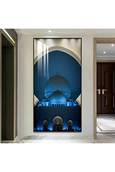 SND لوحة جدارية خشبية فاخرة مع برواز ذهبي و طبقة من الاكرليك الشفاف