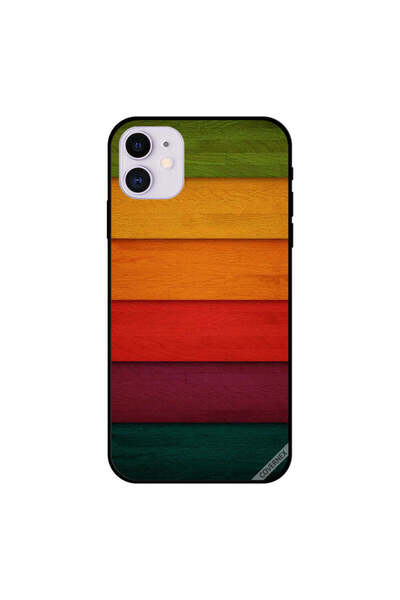 Covernex غطاء حماية لجهاز iPhone 11 بنمط خشبي ملون