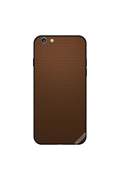 Covernex غطاء حماية لجهاز iPhone 6s بنقشة جلد بني منقط