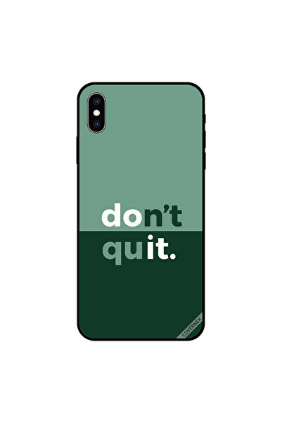 Covernex غطاء حماية لجهاز iPhone XS MAX مطبوع عليه عبارة "لا تستسلم"
