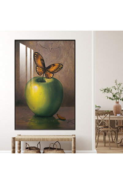 SND لوحة جدارية خشبية فاخرة مع برواز فضي و طبقة من الاكرليك الشفاف