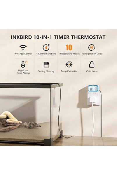 Inkbird Plug-in Timer Thermostat C236T, 10-in-1 Programmable Temperature Controller