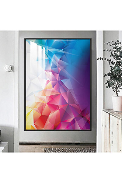 Marktna لوحة جدارية خشبية فاخرة مع برواز بني و طبقة من الاكرليك الشفاف