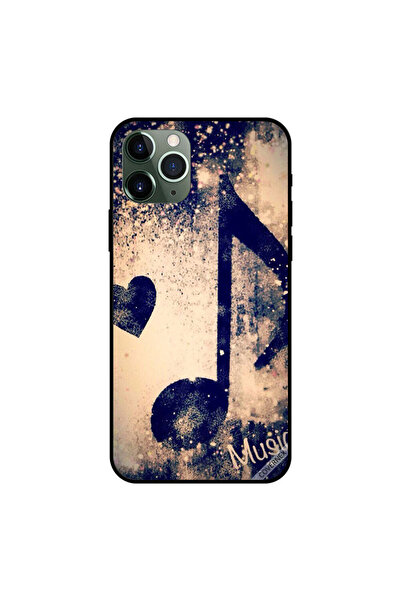 Covernex غطاء حماية لجهاز iPhone 11 Pro بتصميم موسيقى وقلب عتيق