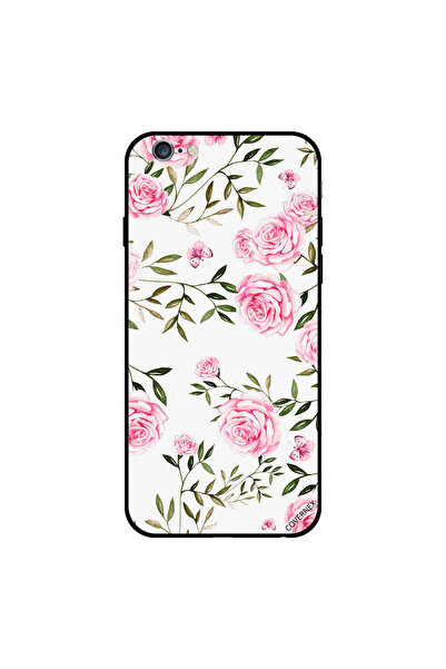 Covernex غطاء حماية لجهاز iPhone 6s Plus بنقشة ورود وردية فاتحة