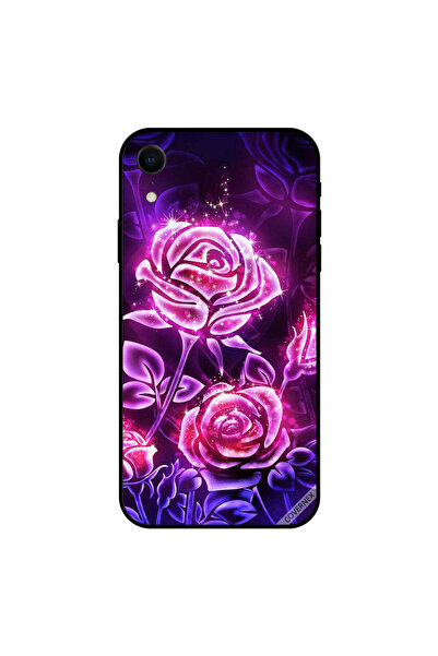 Covernex غطاء حماية iPhone XR بزهور وردية مضيئة